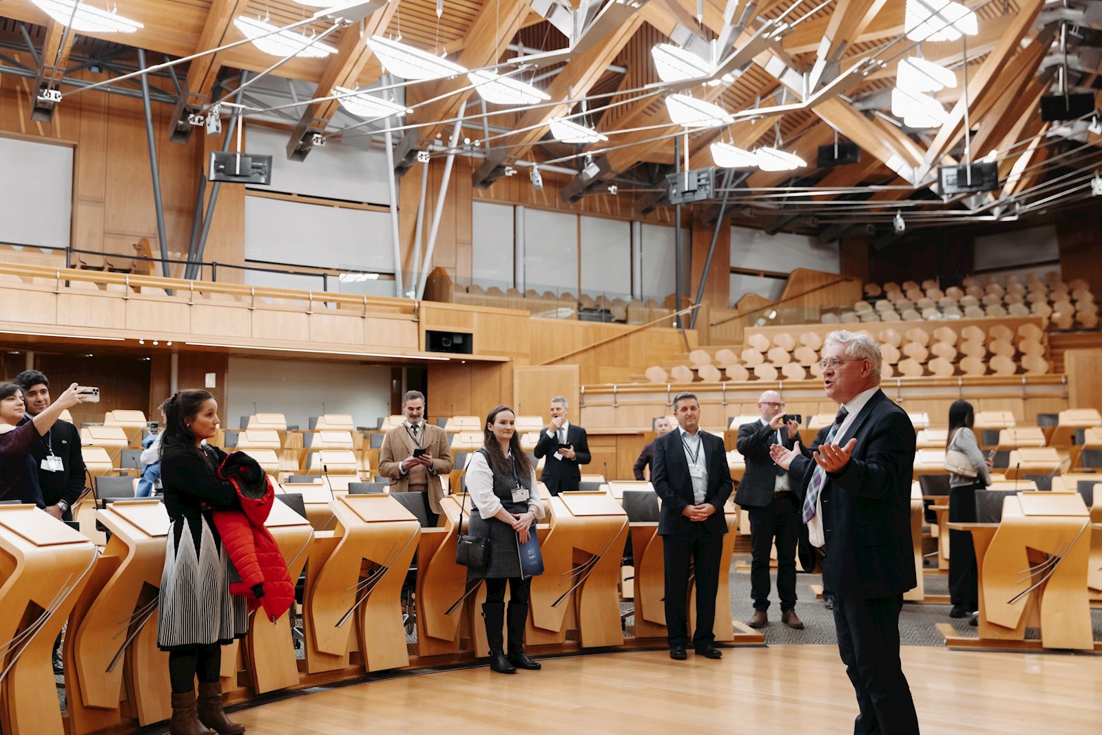 BPF and SPRA Members get a tour of Holyrood by Kenneth Gibson MSP